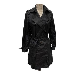 Banana Republic Black Light Trench Coat size Small